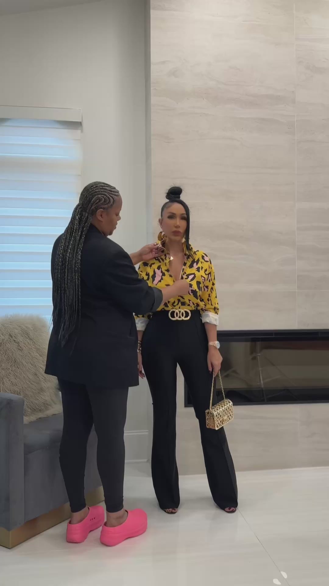 Ward (Yellow Animal Print Shirt)