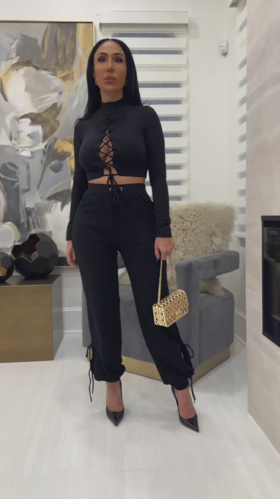 Robert (Black Jogger Set)