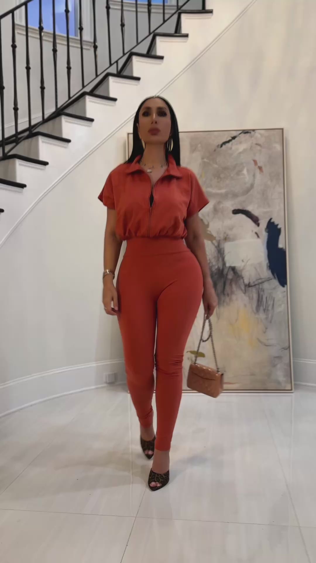 Wright (Rust Jumpsuit)