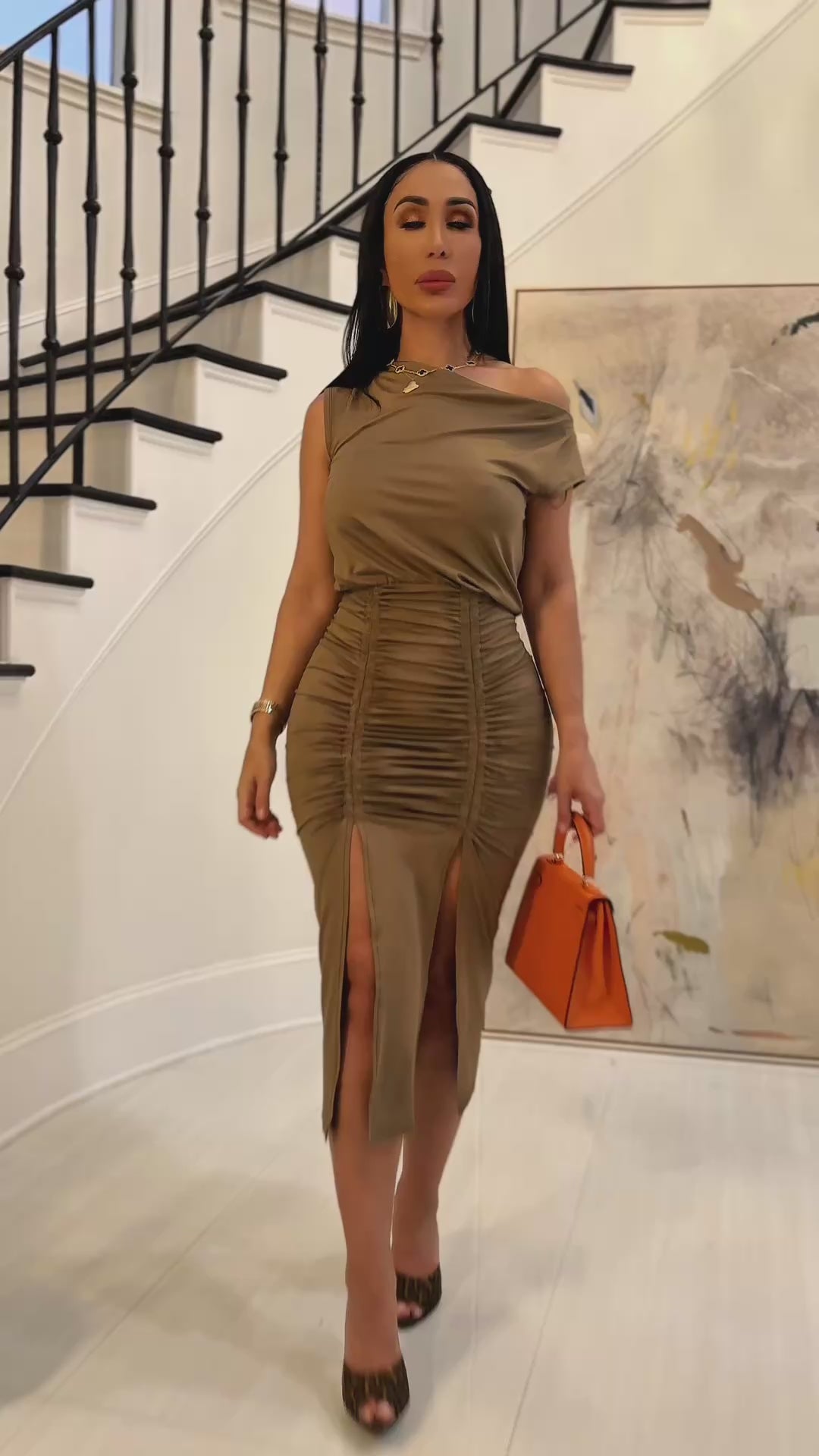 Malfoy (Olive Brown Dress)