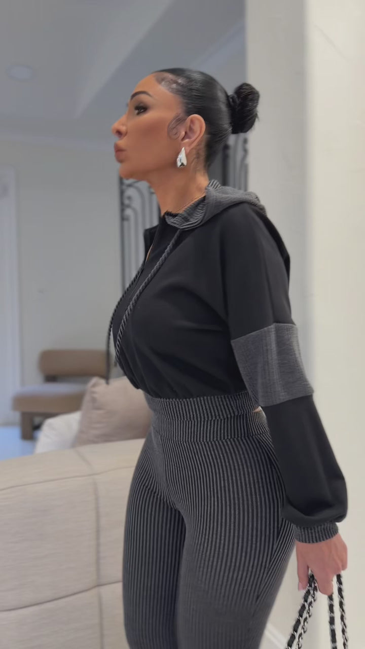 Cinco (Black/Charcoal Pant Set) PRE-ORDER Ships 12/15