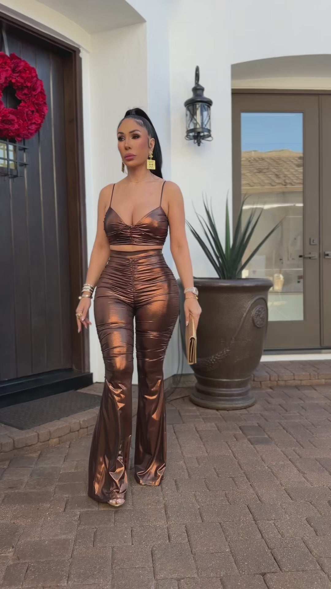 Kevin (Bronze Pant Set)