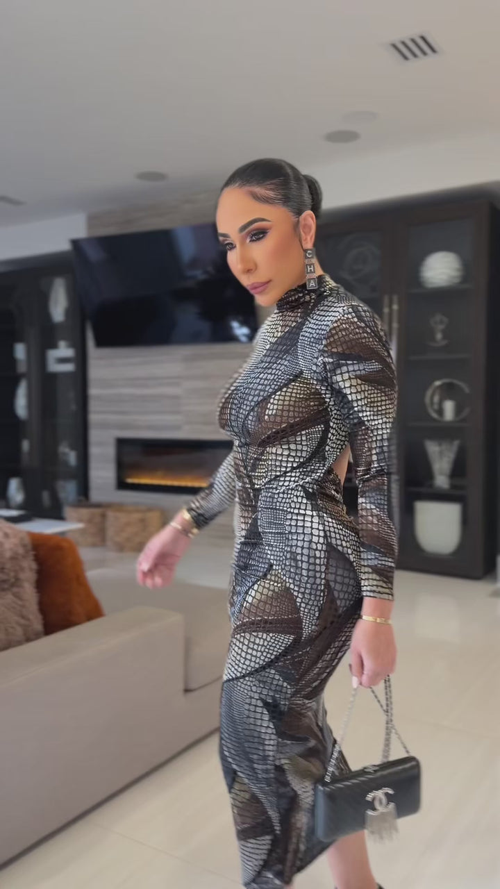 Nameless (Black/Brown Dress) ALL SALE ITEMS ARE A FINAL SALE NO EXCHANGE