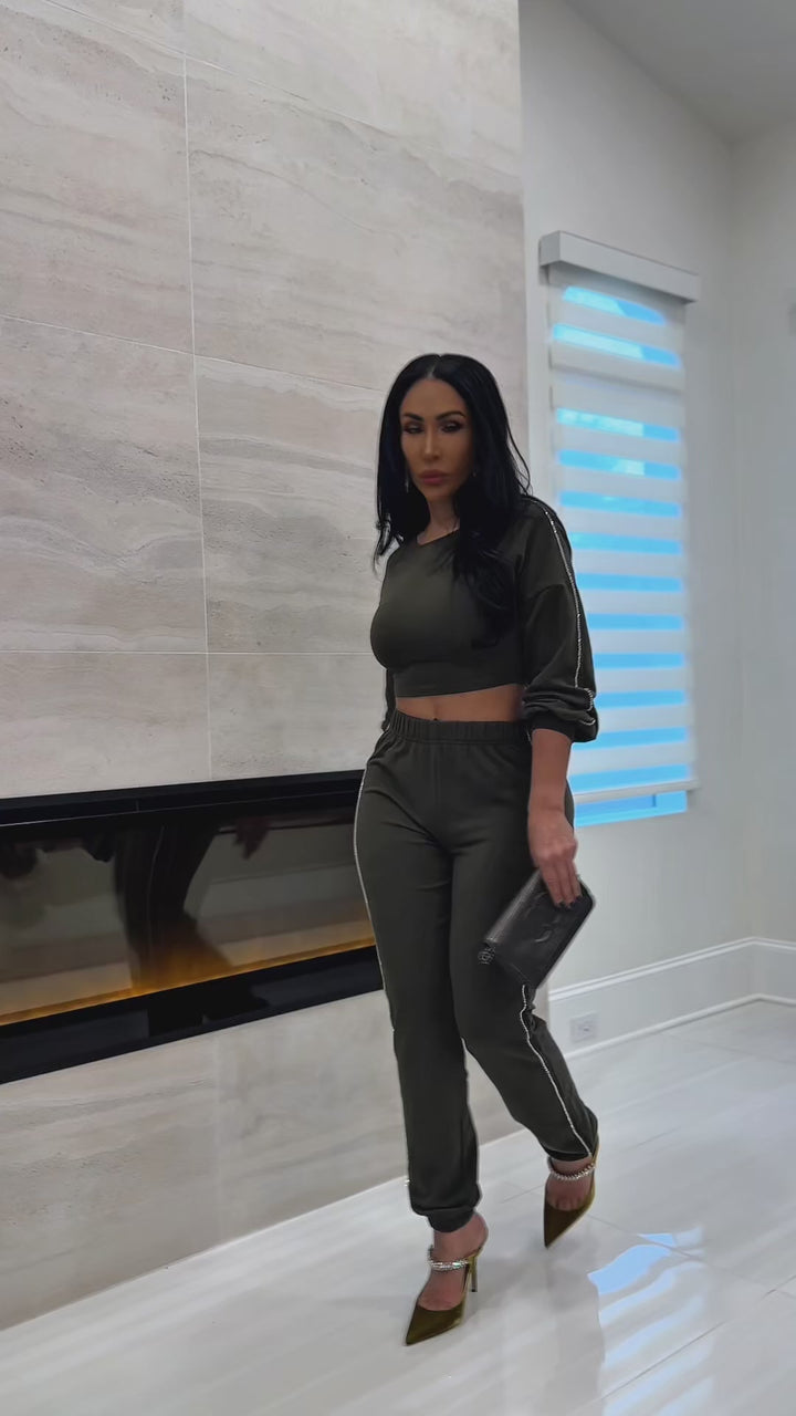 Trisha Too (Olive Green Jogger Set)