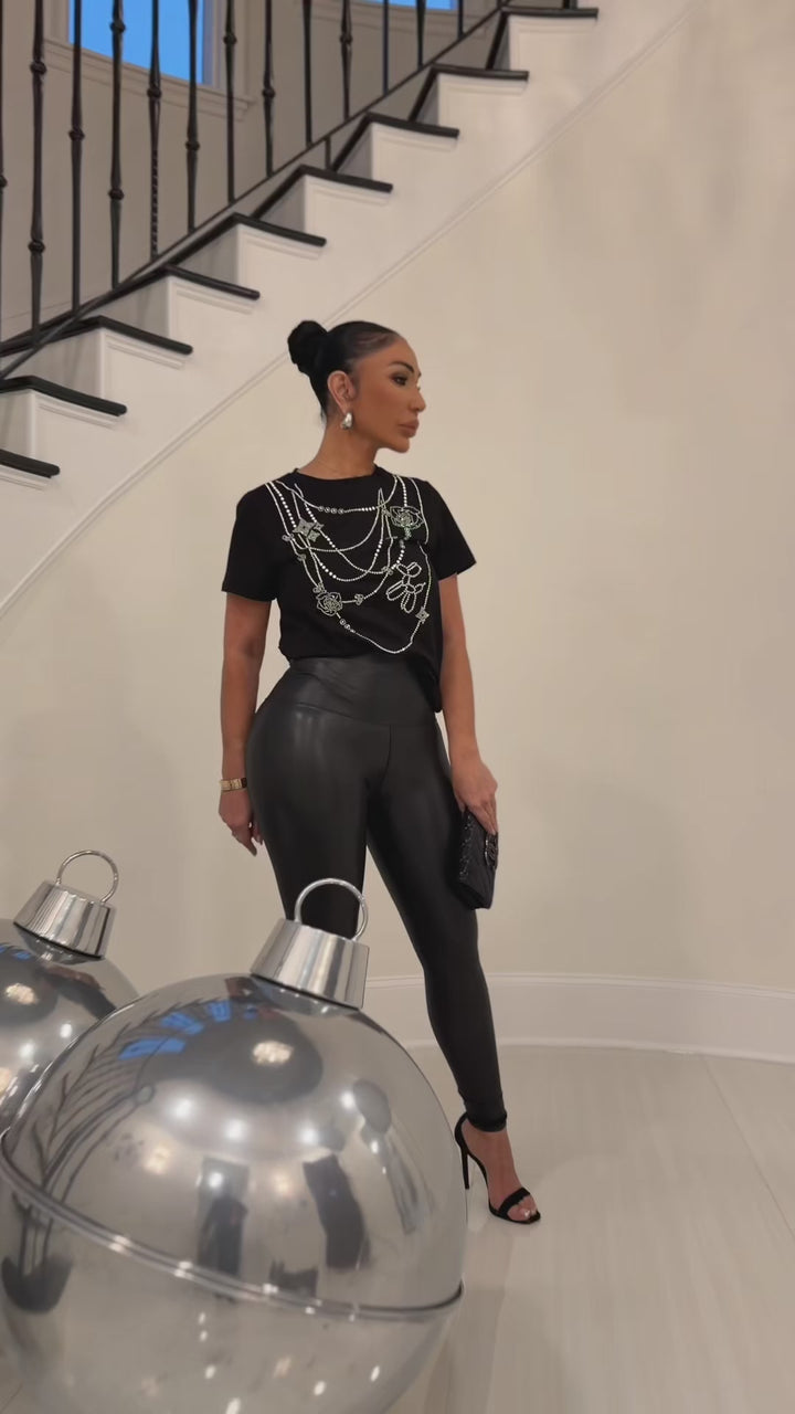 Romy (Black T-shirt)