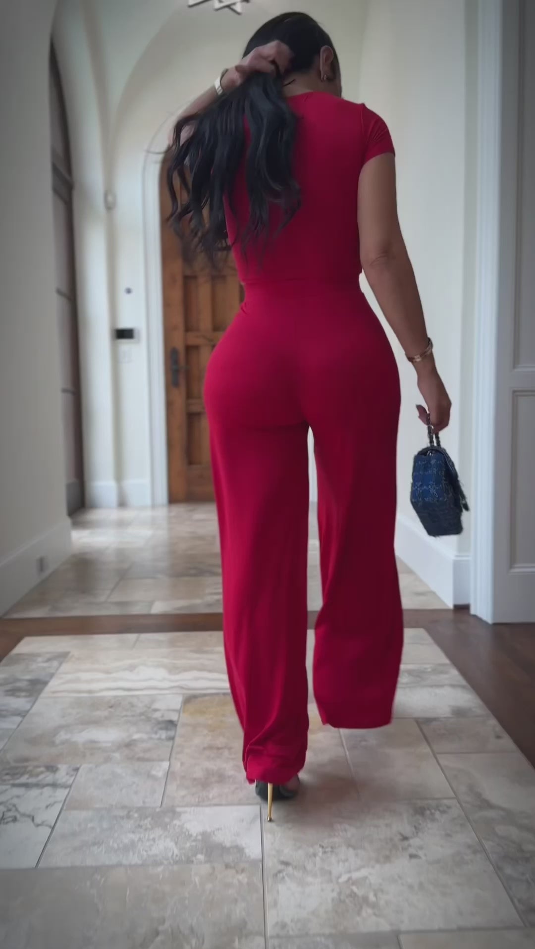 Batia (Red Pant Set)