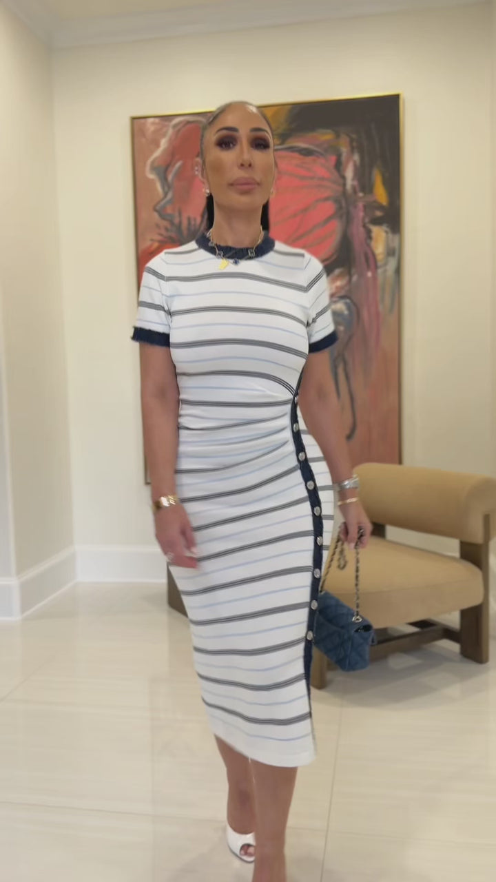 Jenard (Navy Blue/White Dress)