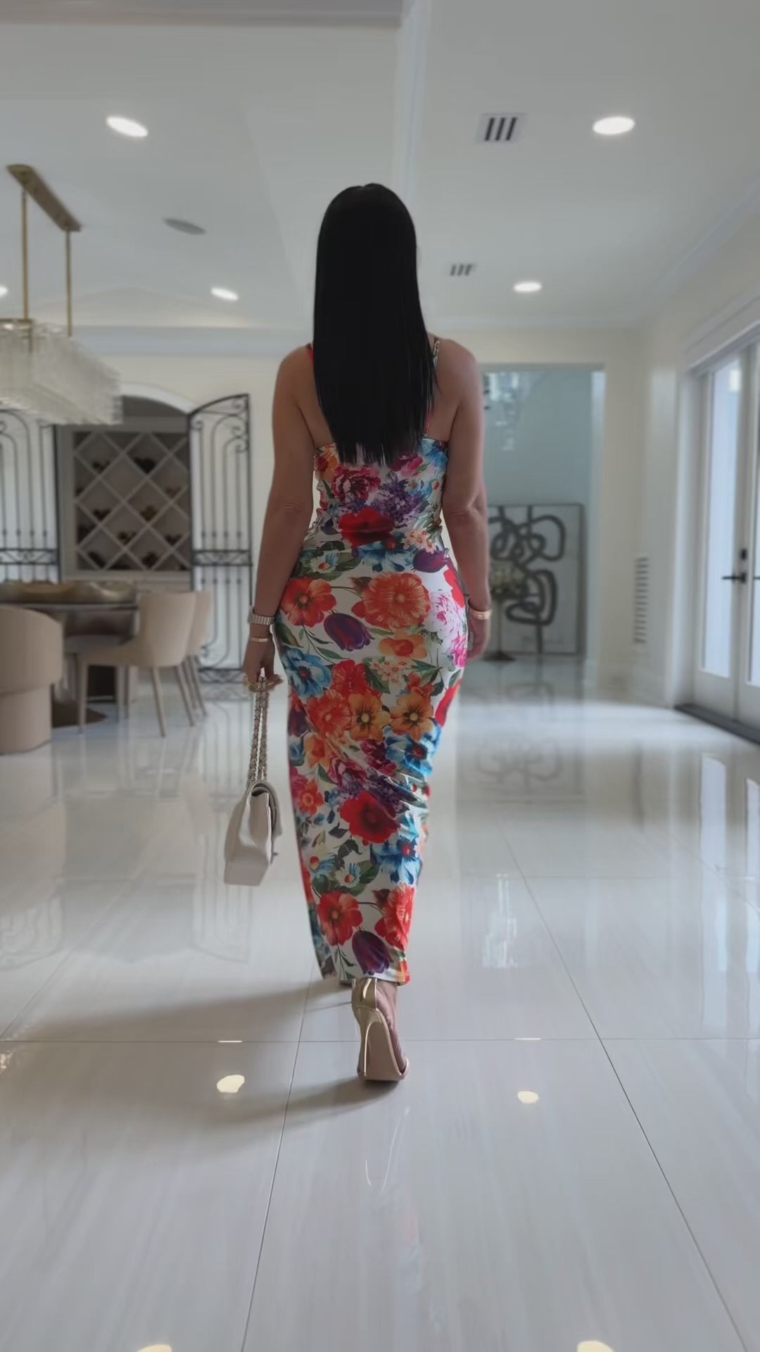Bosnia (Multi Color Floral Maxi Dress)