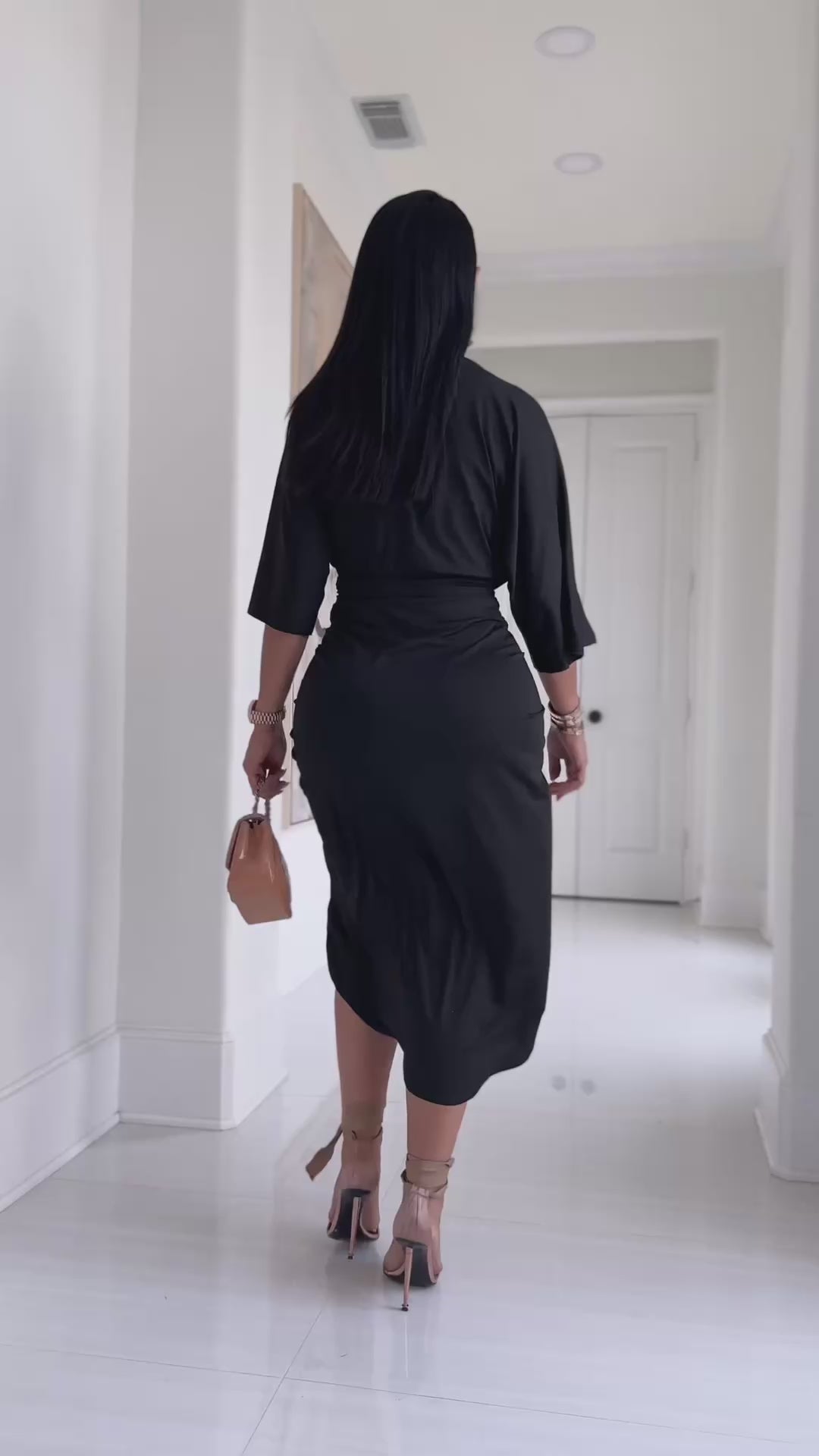 Ditsits Too (Black Midi Dress)
