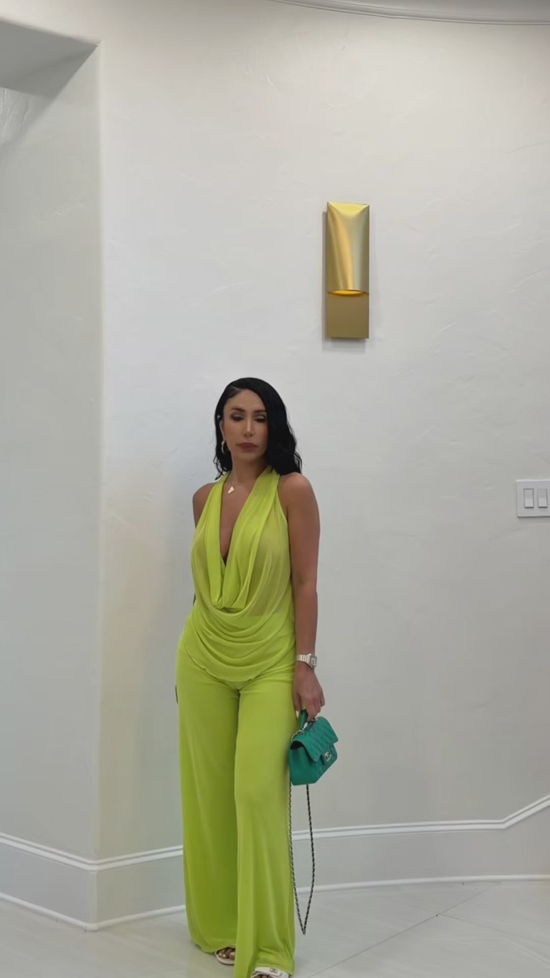 Lee-Lee (Lime Pant Set)