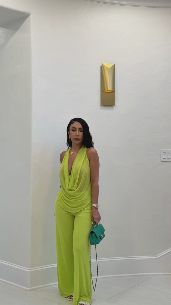 Lee-Lee (Lime Pant Set)