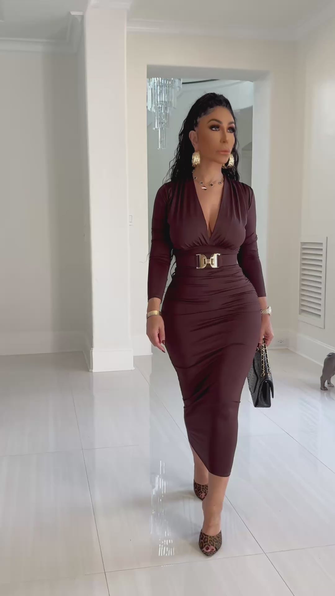 Linox (Dark Brown Dress)