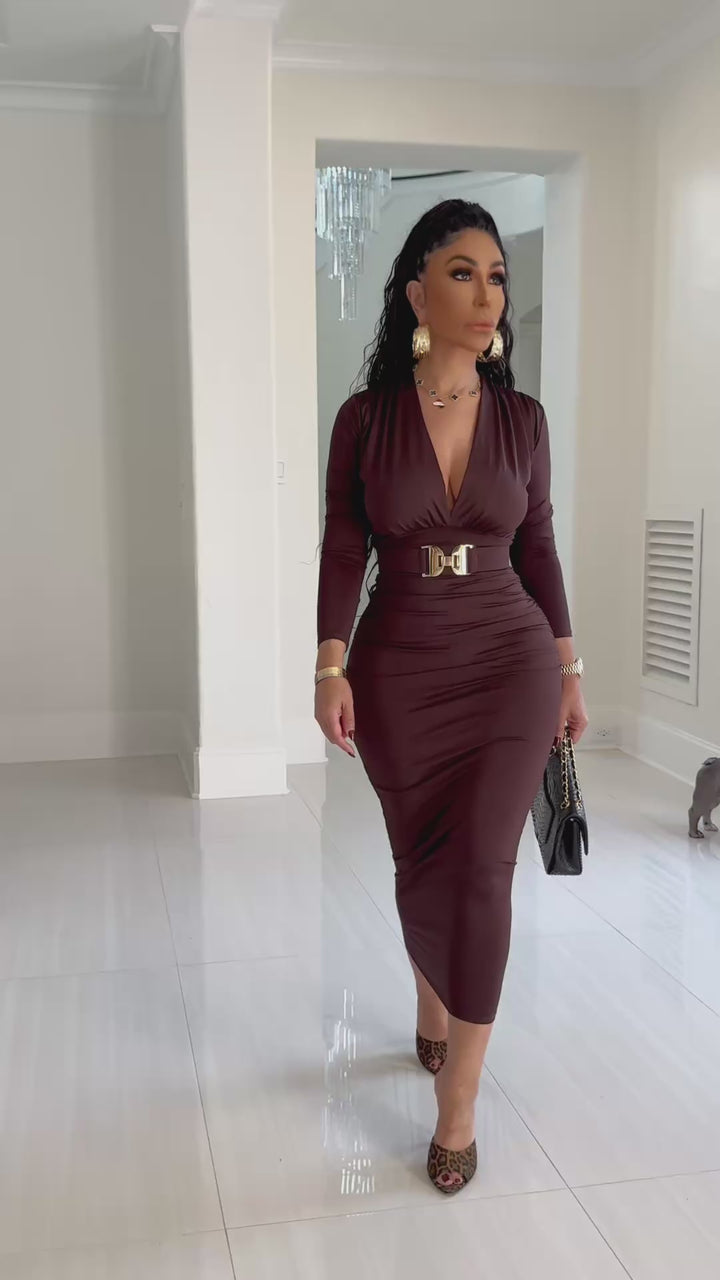 Linox (Dark Brown Dress)