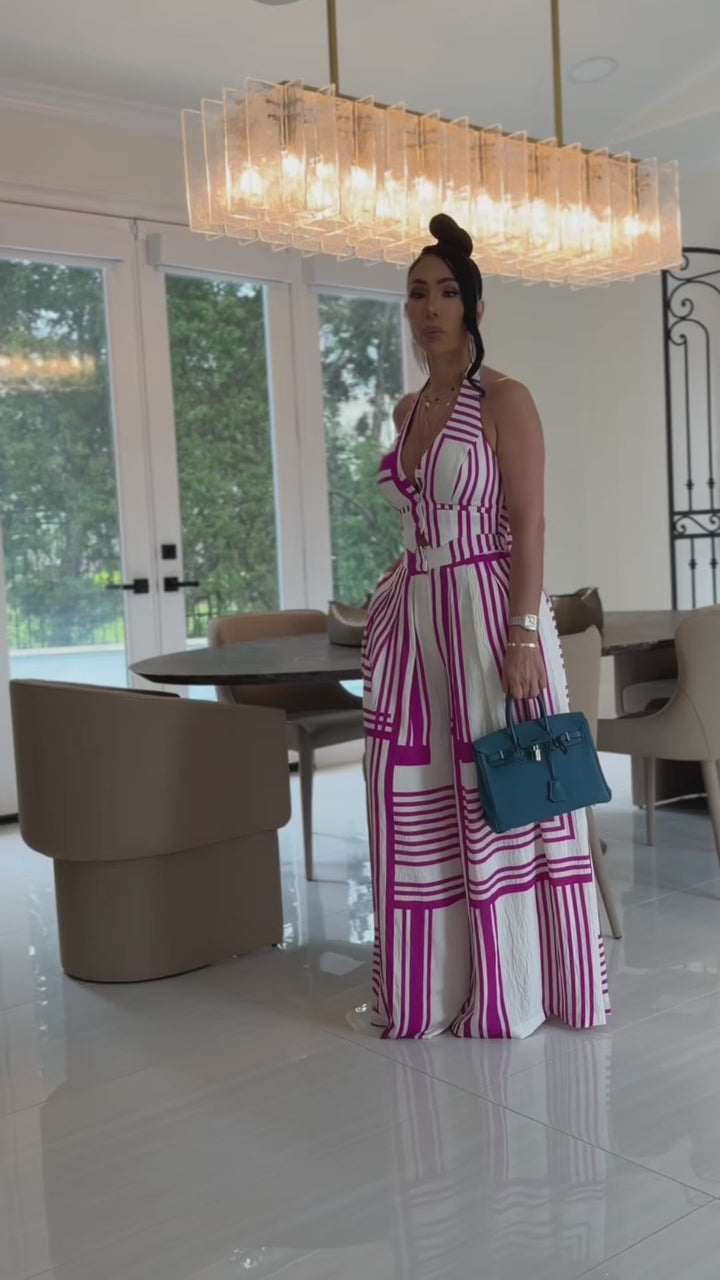 Sasha (Pink/White Pant Set) PRE-ORDER Ships 4/19