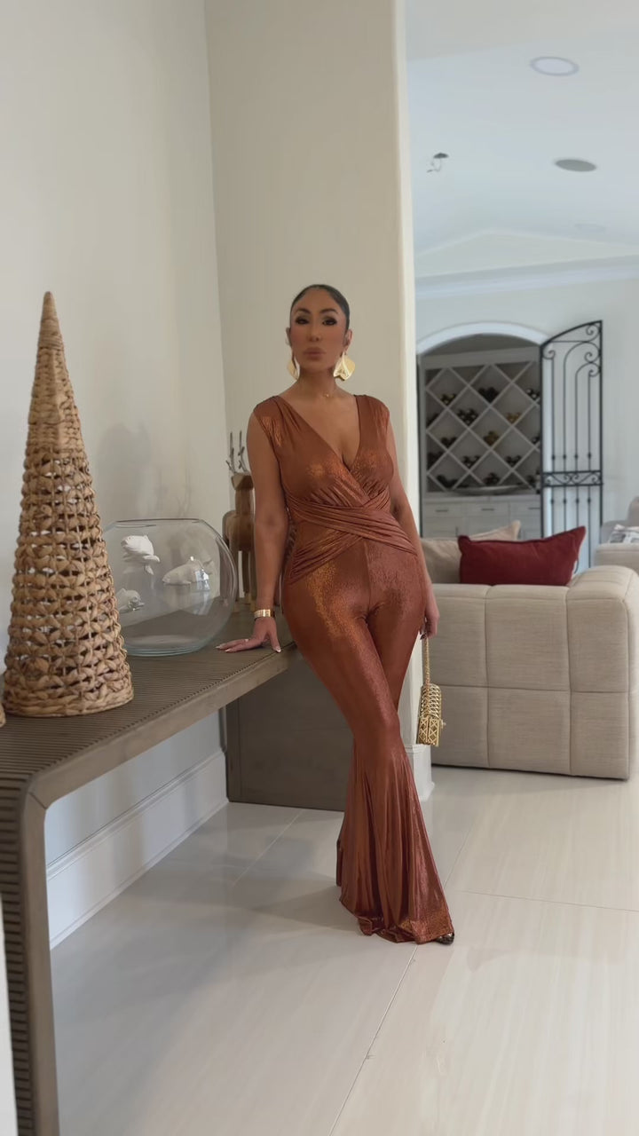 Mark (Copper Bronze Jumpsuit) ALL SALE ITEMS ARE A FINAL SALE NO EXCHANGE