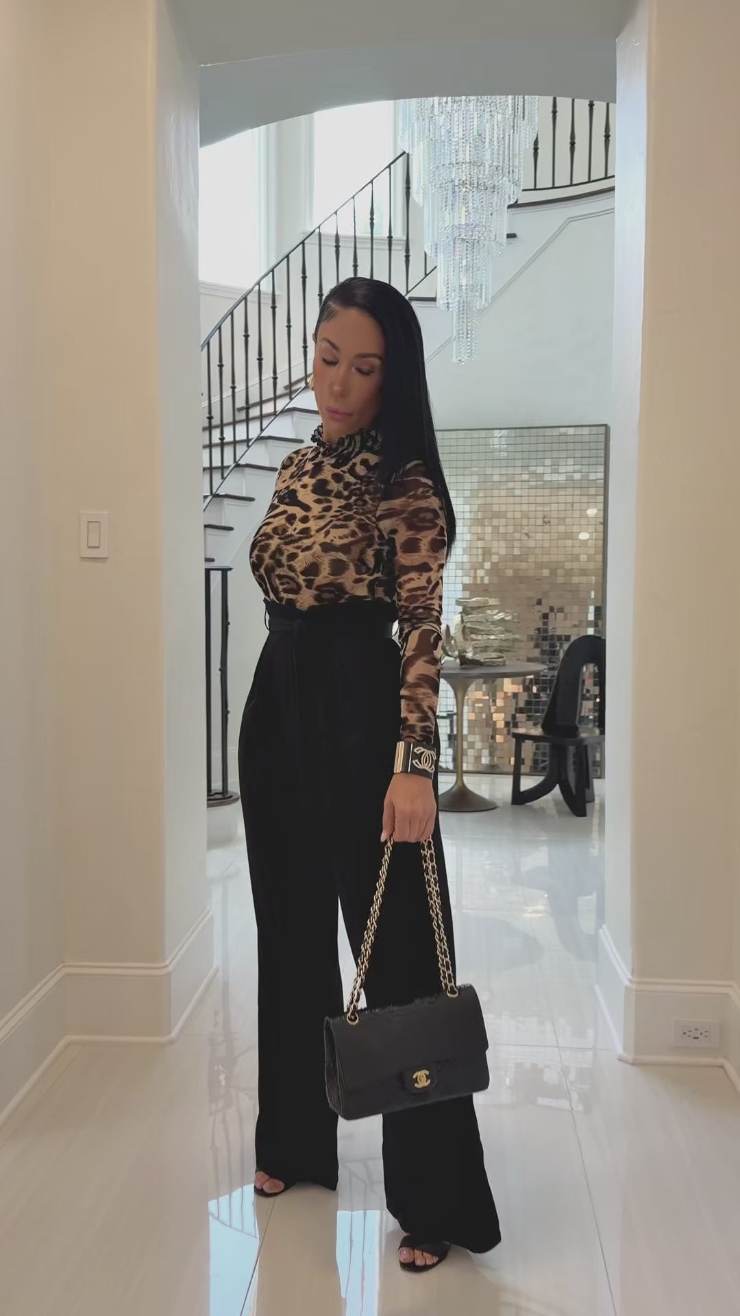 Niala (Leopard/Black Jumpsuit)