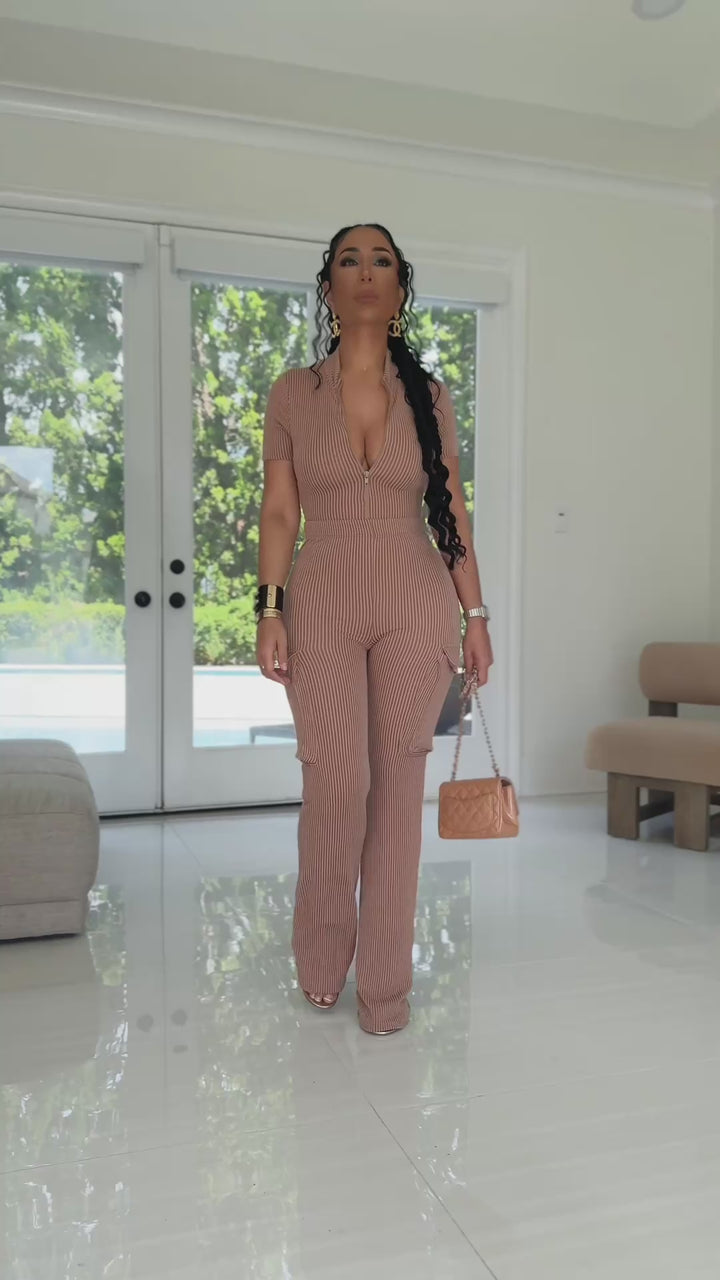 Tulum (Mocha Two Piece Pant Set)