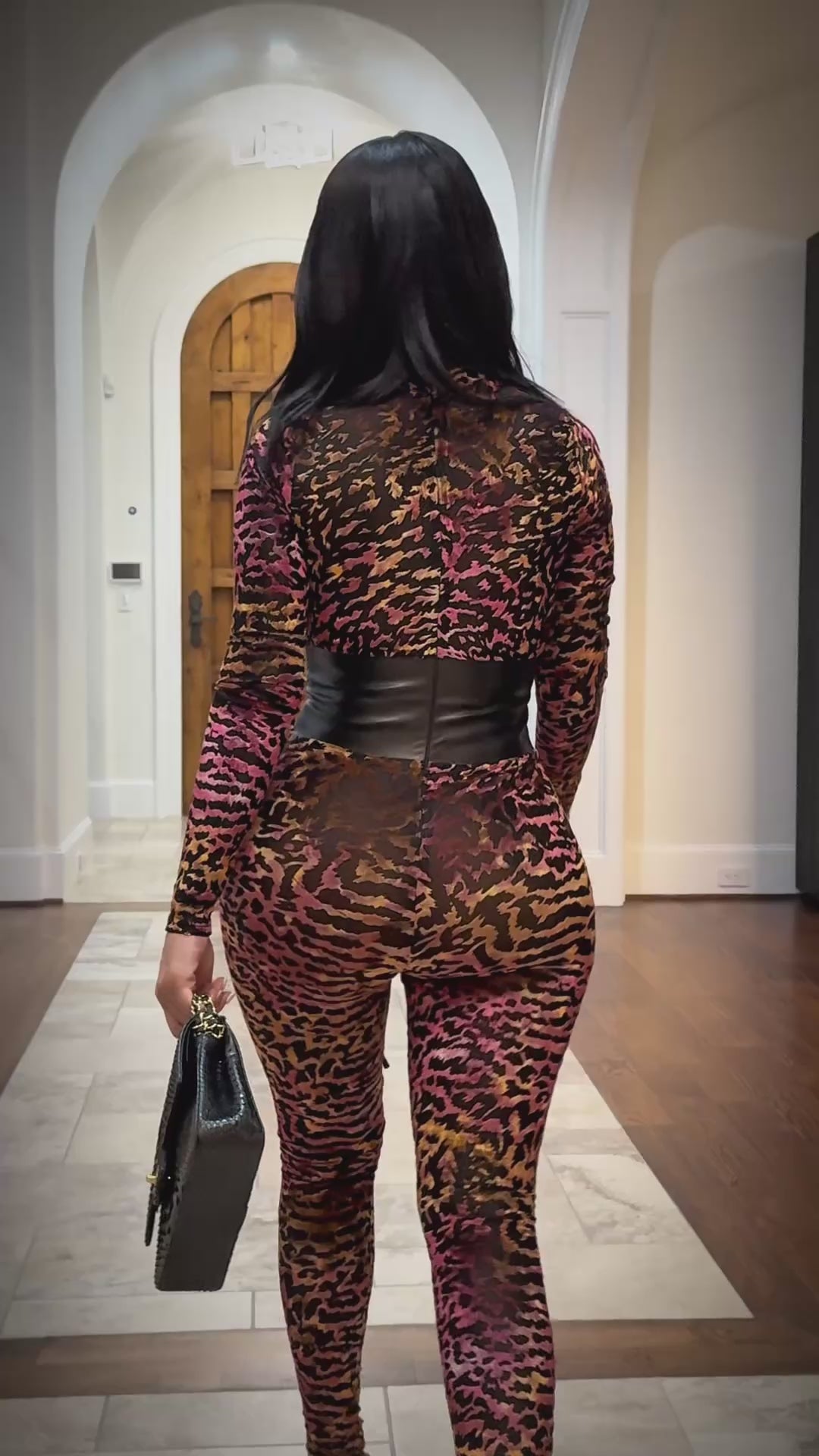 Jai (Orange/Mauve Leopard Jumpsuit) PRE-ORDER Ships 12/19