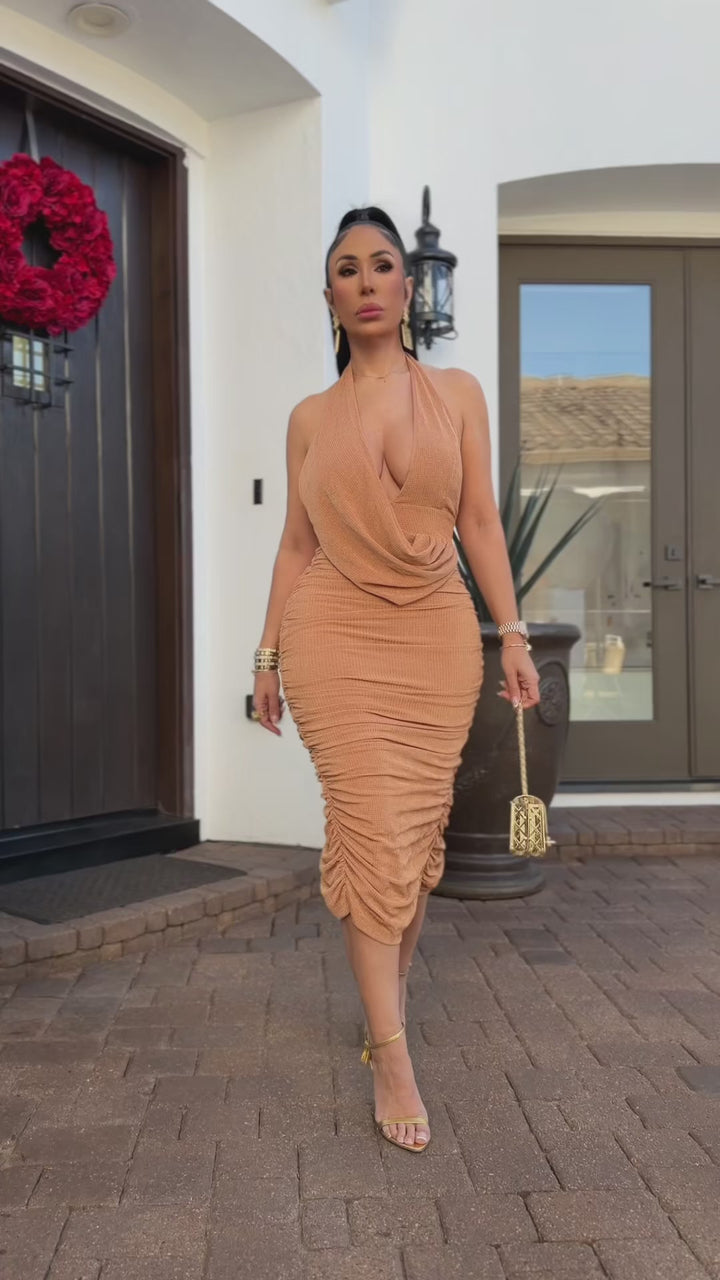 Amanza (Latte Midi Dress)