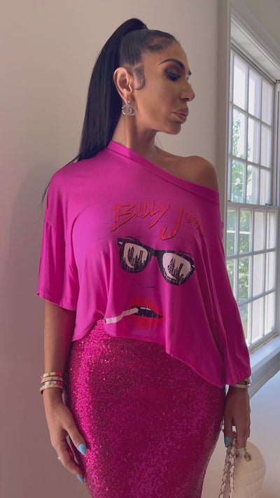 Showtime (Magenta Graphic T-Shirt)
