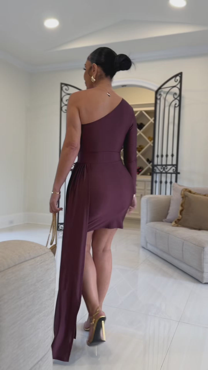 Peyton (Dark Plum Dress)