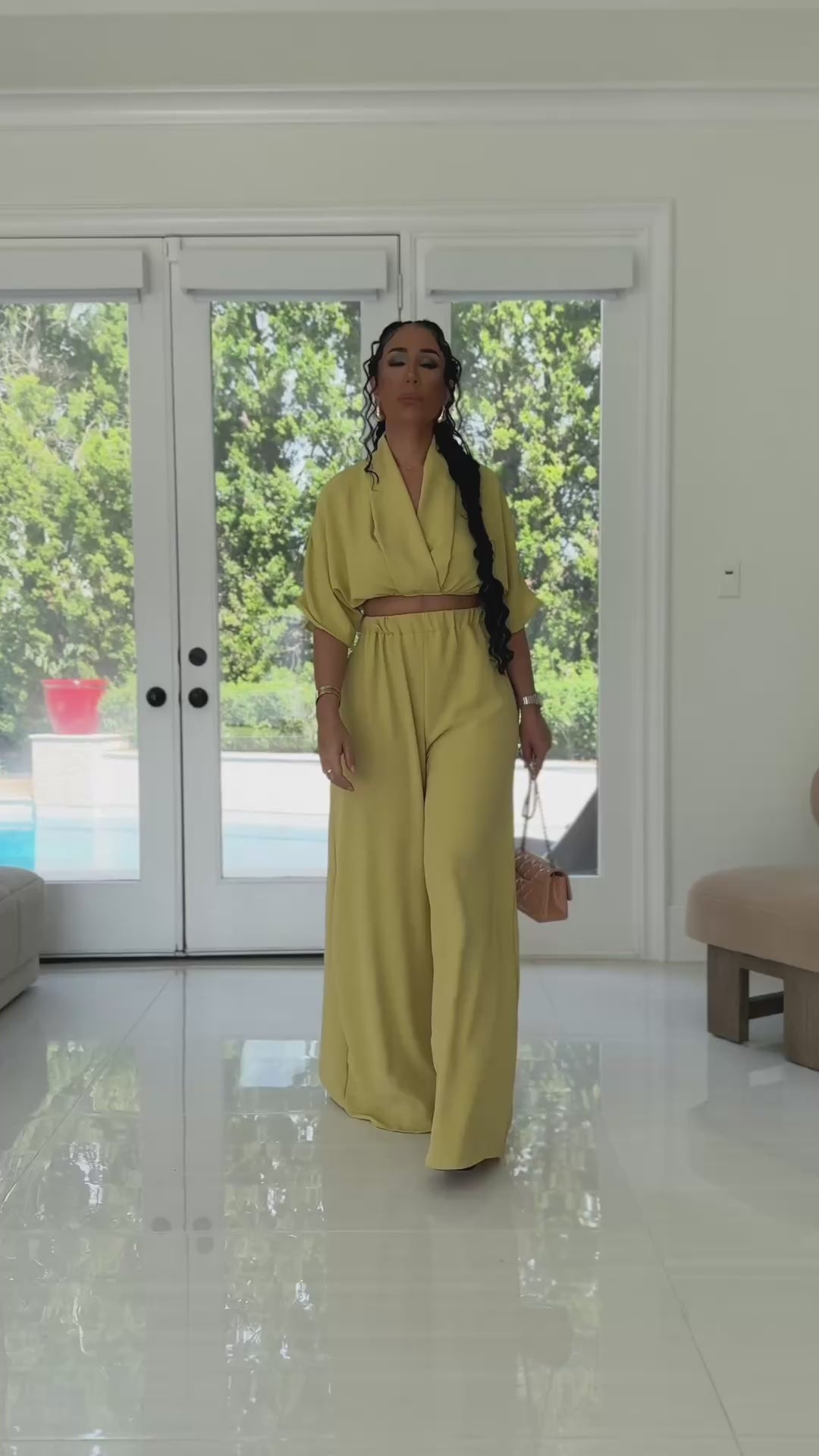 Ahmad (Pale Yellow Pant Set)
