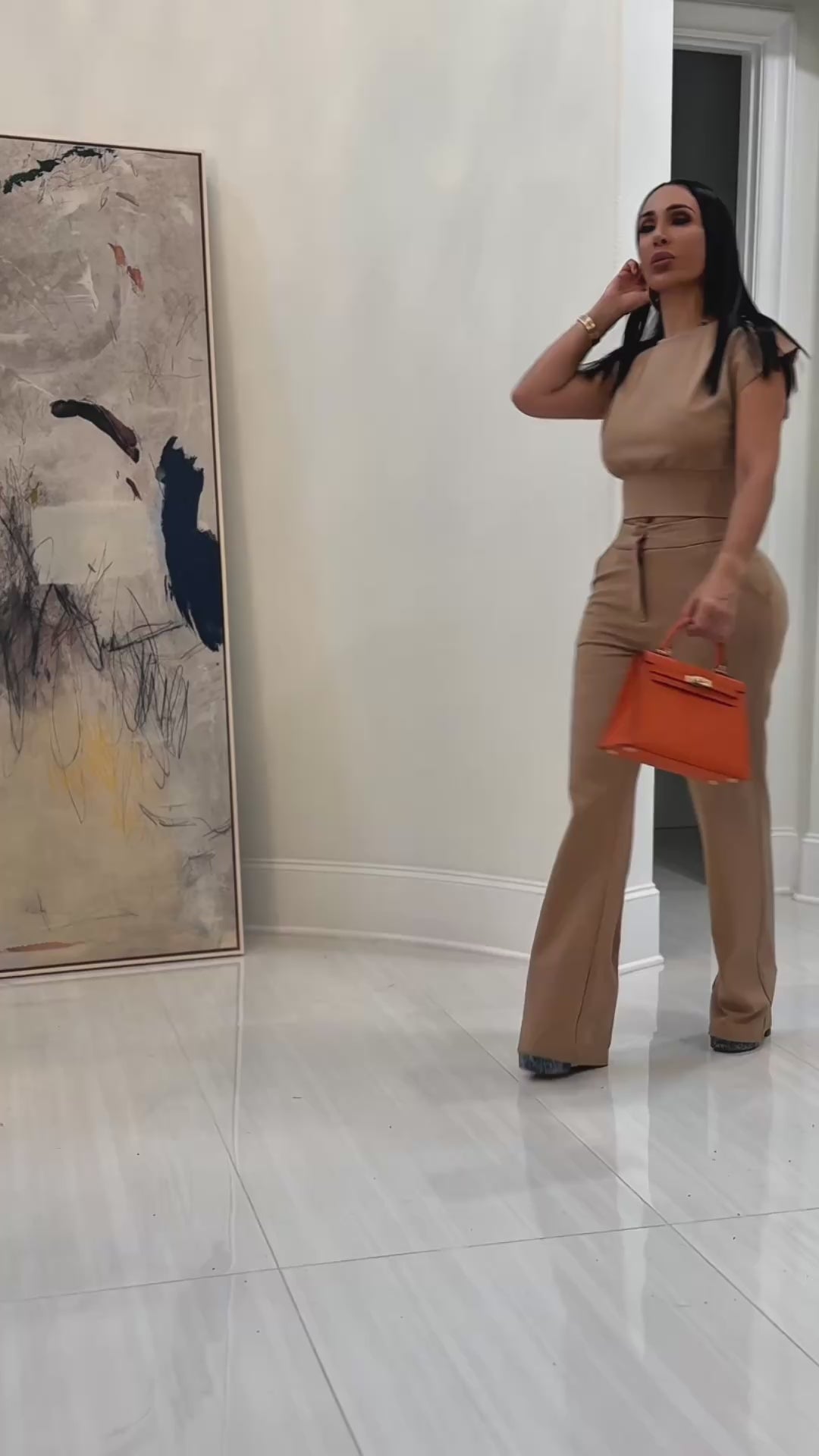 Bethany (Beige Pant Set)