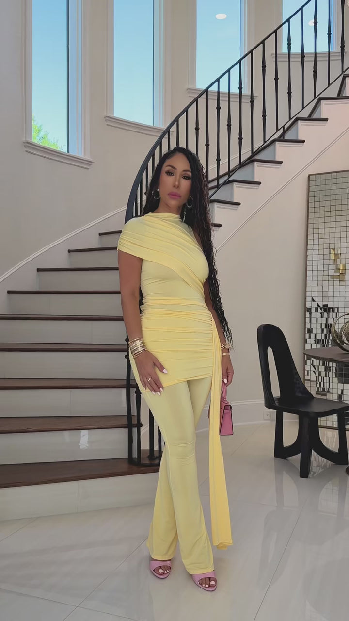 Azina (Yellow Pant Set)